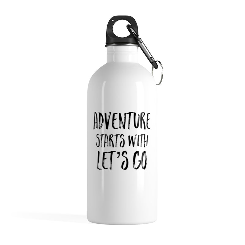 Let's Go Stainless Steel Water Bottle