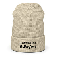 Backroads & Bonfires Waffle beanie