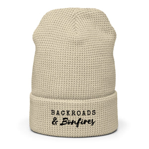 Backroads & Bonfires Waffle beanie