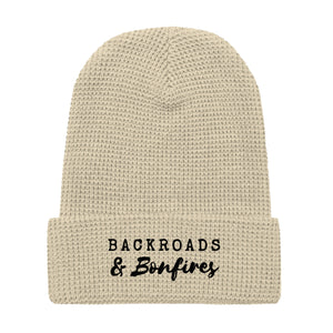 Backroads & Bonfires Waffle beanie