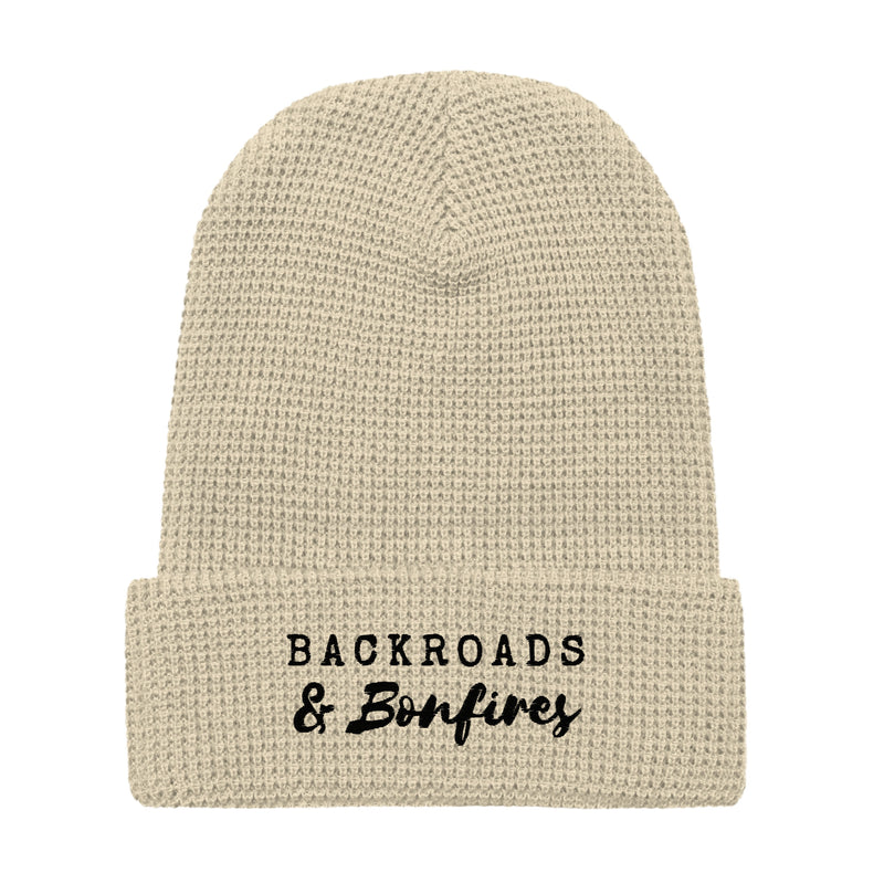 Backroads & Bonfires Waffle beanie