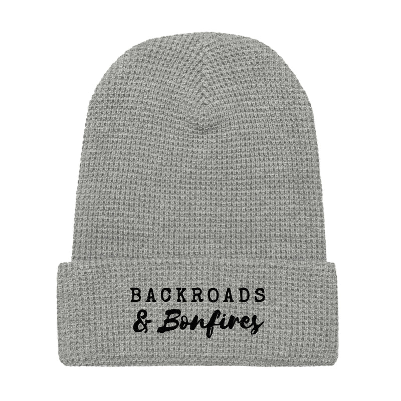 Backroads & Bonfires Waffle beanie