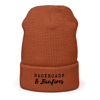 Backroads & Bonfires Waffle beanie