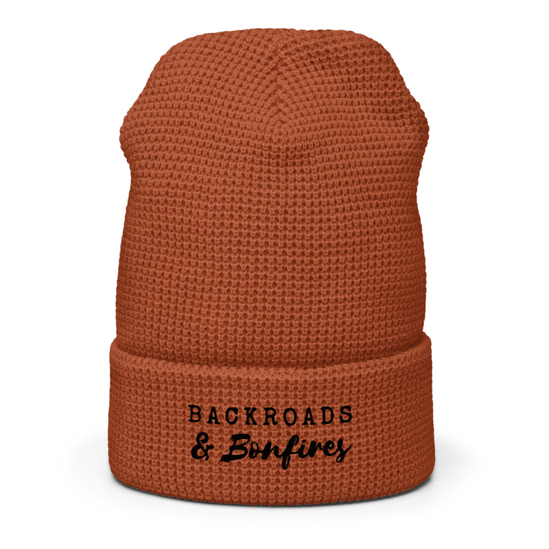 Backroads & Bonfires Waffle beanie