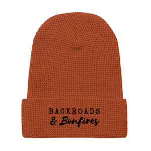 Backroads & Bonfires Waffle beanie